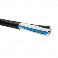 Kabel Fleksibel Multicore H05VV-F RVV 4 Inti 4x1mm² 300/500V IEC 60227 Berlapis PVC Tembaga untuk Peralatan Pengisian dan Penyegelan