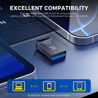 Clé USB 128 Go, 64 Go, haute capacité, haute vitesse, USB 3.0 pour le stockage vidéo, gravure personnalisée du logo, porte-clés OEM, boîtier métallique