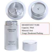 Ventes chaudes Contenant de déodorant en stick Emballage Recharge Rond à visser 50g Plastique Tubes de déodorant