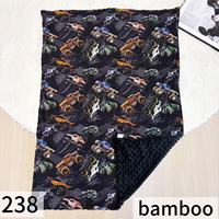 Couverture Bébé en Bambou Personnalisable Impression Personnalisée Étapes Mensuelles Nouveau-né Double Couche Douce Style Occidental Vente en Gros OEM