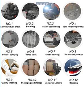 Set di Mobili da Esterno Durevoli Vine Fashion, Set Tavolo e Sedie da Terrazza, Negozio di Mobili da <span class=keywords><strong>Giardino</strong></span>, <span class=keywords><strong>Giardino</strong></span> - Product Image 5