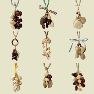 Wholesale Hand‑crafted Dried Fruit Shell <b>Wind</b> <b>Chime</b> Bohemian Car Hanging Decor Natural Handicraft Accessories - Product Image 6