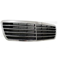 Untuk Mercedes Benz W210 E200 E180 E300 1995-2001 Body Kit Mobil Bumper Grill Penutup Dekoratif Trim Grill Bumper Depan Eksterior