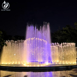 Petite <span class=keywords><strong>fontaine</strong></span> de <span class=keywords><strong>jardin</strong></span> personnalisée <span class=keywords><strong>avec</strong></span> lumières LED, moderne en acier inoxydable 304, adaptée au <span class=keywords><strong>jardin</strong></span> extérieur/lac/étang/mariage/villa - Product Image 5