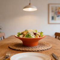 12'' Onbreekbare serveerschalen, vaatwasmachinebestendig, melamine, grote saladekommen, mengkommen, serveerschalen voor fruit, popcorn, chips