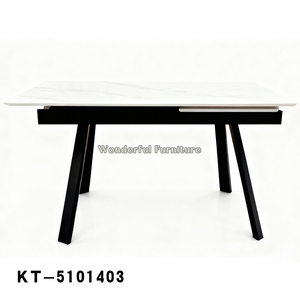 Table de salle à manger moderne extensible en pierre frittée 180/ 240x90 pour <span class=keywords><strong>restaurant</strong></span> - Product Image 2
