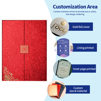 Carpeta de Presentación de Cartón A4, Personalizada, Dorada, Triple Pliegue, con Impresión UV, Porta Certificados con Botón Cuadrado