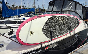 Stand Up Paddle (SUP) / Surf Board Rack Boat Rail Mount abrazadera en almacenamiento Transporte sostiene dos tablas - Product Image 6