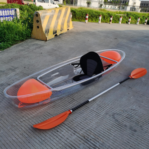 Nouveau canoë à cadre de coque PC transparent avec sièges <span class=keywords><strong>EVA</strong></span> Airbag pour rafting en mer et dérive de lac pour les aventures en plein air - Product Image 3
