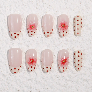 Nuevo Diseño de <span class=keywords><strong>Uñas</strong></span> Postizas en 3D con Relieve, <span class=keywords><strong>Uñas</strong></span> Acrílicas Francesas Hechas a Mano con Cobertura Total, <span class=keywords><strong>Uñas</strong></span> Artificiales de Alta Calidad, 10 Piezas - Product Image 4
