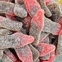 Mélange en vrac très vendu gelée aromatisée aux fruits bonbons halal doux et colorés aigre-doux emballés dans des boîtes