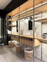 Système de dressing moderne en bois sur mesure, armoire modulaire avec éclairage LED, OEM ODM, chambre à coucher, hôtel, appartement, villa, dressing