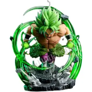 JM New Anime Dragons Ball Figure Broly Figurine 17CM PVC Action Figures GK Statue Collection Model Toys for Children Gifts