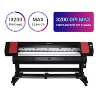 Zoomjet alta calidad 3,2 m 10 pies Eco solvente impresora doble I3200 gran formato vinilo PVC lona papel tapiz maquinaria de impresión