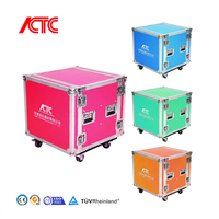 Boîtier de vol en aluminium antichoc personnalisé 8U-24U pour le stockage de l'amplificateur audio