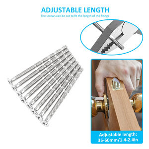 สกรูไม้ไผ่ไท<span class=keywords><strong>มิ</strong></span>ง ขนาดเมตริก M4 x 45 สกรูและอุปกรณ์ยึด ข้อต่อเชื่อมต่อสำหรับมือจับประตู ลูกบิด สกรูแบบยาว - Product Image 5