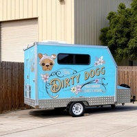 Remorque de lavage de chiens mobile hautement cotée avec des caractéristiques de sécurité, un design ergonomique et des besoins d'entretien réduits