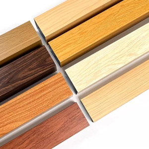 Poteaux de cloison en aluminium sur mesure, séparateur de pièce Art Déco, colonne décorative creuse translucide en métal à lattes, <span class=keywords><strong>du</strong></span> sol au plafond - Product Image 3