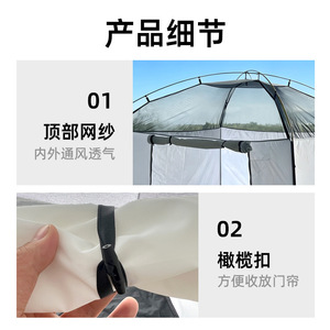 Japanese Standard Disaster Relief <b>Tent</b> Double Layer Flame Retardant <b>Large</b> Space Emergency Shelter - Product Image 5