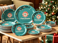 Assiettes en papier compostables, vaisselle jetable biodégradable robuste en bagasse pour collations, desserts, fêtes, mariages