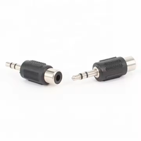 Adaptador de audio estéreo macho a RCA hembra de 3,5mm niquelado