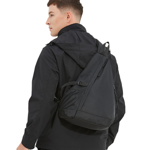 Wholesale Fashion Waterproof <b>Large</b> Korean Men's Fabric Sports Messenger <b>Backpack</b> with Zippers - Product Image 2