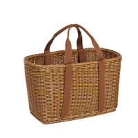 Grand panier rectangulaire A1744 pour pique-nique, bain, rangement de fruits et légumes ou panier de courses