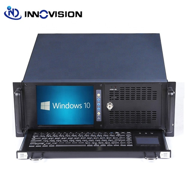 All-in-one Lcd Display Screen with Touch-pad Keyboard 4U Workstation case