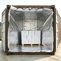 Doublure de conteneur isolée en aluminium, résistante à la chaleur, imperméable, isolation thermique pour conteneurs maritimes de 20/40 pieds
