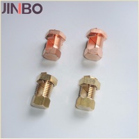Conectores de Cable Eléctricos de Cobre para Puesta a Tierra, Tipo Abrazadera de Perno Dividido de Latón/Cobre 35mm²