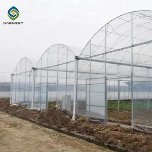 Sainpoly turnkey multi span film green house greenhouse structure commercial used greenhouse frames for sale