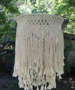 Boho Lumière Fringe Lustre Bohème Gland Lampe Macrame <span class=keywords><strong>Abat</strong></span>-<span class=keywords><strong>Jour</strong></span> - Product Image 4