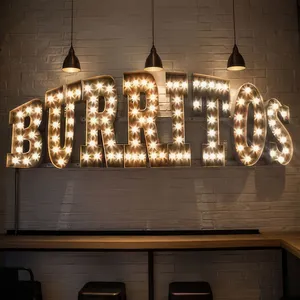 Letras marquee de led para decoração de casamento, luzes para decoração, marquee, carta de 3ft, números grandes, letras gigantes, marquee