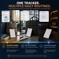 Rastreador GPS para Auto Trevaron con Alertas de Cerca Virtual Personalizadas para Monedero, Mochila, Equipaje, Pasaporte, Bolsa de Documentos, Monitoreo de Activos