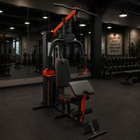 Gymnase compact à domicile avec pile de poids de 68 kg, équipement de fitness multi-gym à station unique pour usage domestique