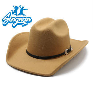 Chapeau de <span class=keywords><strong>cowboy</strong></span> occidental de style européen américain en polyester/coton unisexe, mode estivale, dessus plat, design ethnique tibétain - Product Image 5