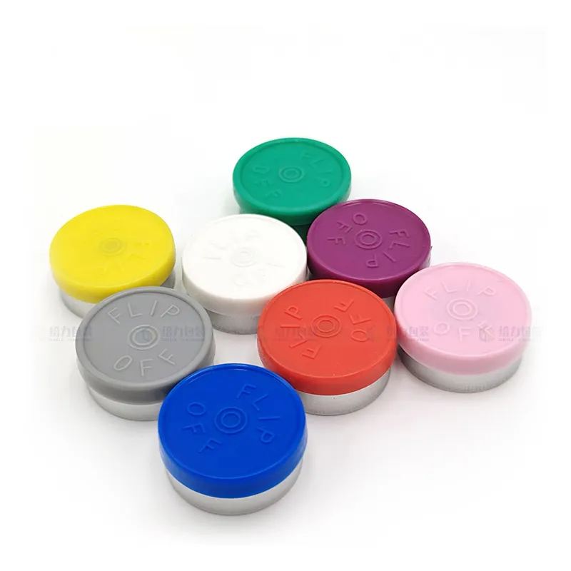 Couleurs mélangées 13mm 15mm 20mm 32mm Pharma Vial Flip Top Caps Off Flip Closure avec Logo personnalisé Texte