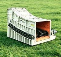 Écran à rouleaux GZJS2424 1600t/h avec moteur, boîte de vitesses et roulement pour la construction de carrières de calcaire