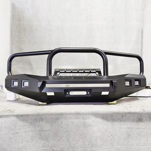 Avec lumière LED 4x4 Noir Acier Résistant Garde Pare-chocs Avant Bull Bar pour Toyota <span class=keywords><strong>Ford</strong></span> Nissan Navara Revo <span class=keywords><strong>Raptor</strong></span> Dmax Vigo Revo - Product Image 1