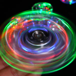 Hand Top Spinners Crystal Light EDC Luminous LED Light up Fidget Spinner Hand Spinner Finger Toy - Product Image 5
