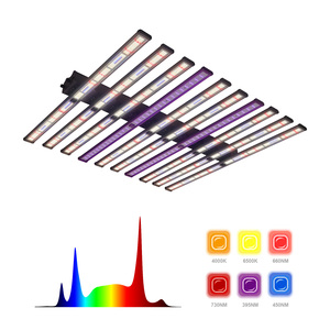 ไฟปลูกพืชแบบ LED สเปกตรัมเต็ม IP65 1000W ชิป LED ยี่ห้อ Samsung สำหรับปลูกในร่ม แตงกวา พริก ช่วงเร่งดอก - Product Image 2