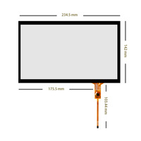 Écran tactile capacitif personnalisé de 4,3 à 15,6 pouces G+G multi-touch pour usage industriel