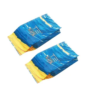 Customized Printed Aluminum Foil Heat Seal Side Gusset Food Vacuum Pouch Small Tea Packaging Bag