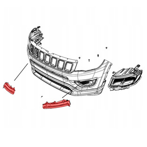 Luces antiniebla delanteras para Jeep Compass 2017-2021 68266927AA 68266926AA Pieza de repuesto LED - Product Image 4