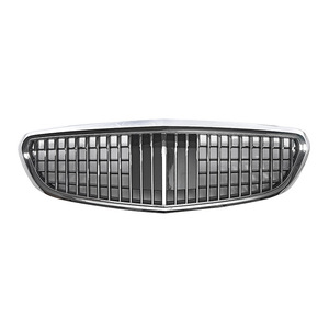 Parrilla estilo Mercedes-Benz Maybach para Clase C W205 2015-2021, pieza de actualización para parachoques delantero de ABS - Product Image 3