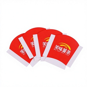 Boîte à frites personnalisée avec logo, biodégradable, résistante à l'huile, de qualité alimentaire, tendance, réutilisable, rouge, pour l'emballage alimentaire - Product Image 2