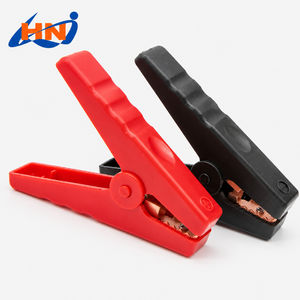 <span class=keywords><strong>Pince</strong></span> crocodile en fer nickelé 100A pour démarreur de <span class=keywords><strong>voiture</strong></span>, <span class=keywords><strong>pince</strong></span> de test, isolation écologique en PVC, <span class=keywords><strong>pince</strong></span> de batterie haute intensité - Product Image 1