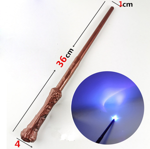 Bacchetta magica illuminata wandard Witch Witch suono illuminante bacchetta 14.6 pollici per festa di <span class=keywords><strong>Halloween</strong></span> <span class=keywords><strong>Costume</strong></span> Cosplay accessorio marrone - Product Image 6