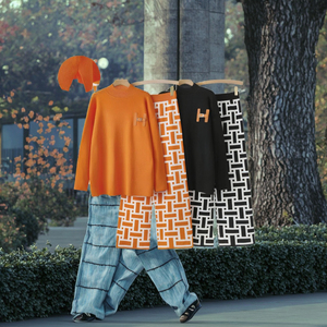 Ensemble haut et jupe en tricot à motifs géométriques décontractés pour femmes, manches longues, taille plus, 100% polyester, lavable - Product Image 3