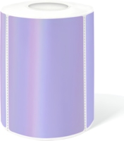 Rouleau d'étiquettes en vinyle rose personnalisées, imperméables, durables, adhésives permanentes, autocollants codes-barres, étiquettes nominatives et de prix pré-imprimées, arc-en-ciel